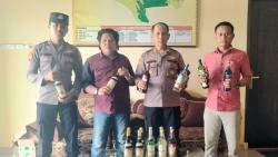 Polisi Razia Minuman Keras di Pekon Gisting, Sejumlah Barang Bukti Berhasil Diamankan