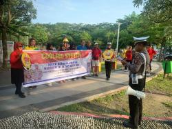 Satlantas Pekanbaru Ajak Pengunjung RTH Jaga Kondusifitas