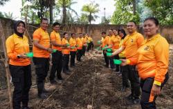 Dukung Program Ketahan Pangan Presiden Prabowo, Polsek Medan Kota Tanam Jagung