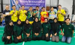 PUPR Plus A Juarai Turnamen Badminton Harbak PU ke 79