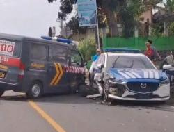 Heboh! 2 Mobil Polisi Adu Banteng di Pandeglang, ODGJ Mengamuk Jadi Penyebabnya