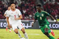 Marselino Ferdinan Bawa Timnas Indonesia Unggul atas Arab Saudi di Babab Pertama