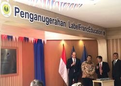 LabelFrancÉducation Pertama di Indonesia Diraih SMA Labschool Cibubur