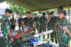 Pangkogabwilhan II Cek Kesiapan Pasukan PRCPB Yonzipur 10/JP/2 Kostrad Hadapi Bencana Alam