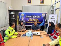 Polsek Kawasan Pelabuhan Gelar Kegiatan Jumat Curhat Bagian Program Cooling System di PT KLK