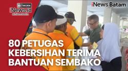 Donatur Singapur Salurkan Bantuan Sembako ke Puluhan Petugas Kebersihan di Karimun