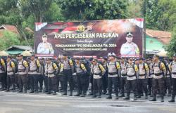 Polres Pandeglang Laksanakan Apel Pergeseran Pasukan Pengamanan TPS Pilkada Serentak 2024