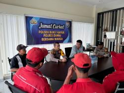 Polsek Bukit Kapur Gelar Giat Cooling System Berupa Jumat Curhat Berlangsung di PT Energisindo Gas