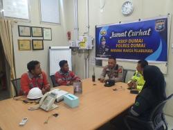 Kembali, Polsek Kawasan Pelabuhan Gelar Cooling System dan Jumat Curhat di PT Dumai Bulking