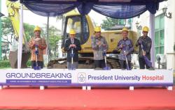 Perkuat Pendidikan Kesehatan, Presuniv  Groundbreaking President University Teaching Hospital