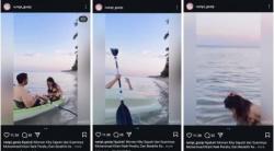 Netizen: Awas Keguguran Lagi, Sedang Hamil Kiky Saputri Terjatuh dari Perahu