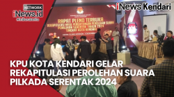 KPU Kota Kendari Gelar Rapat Pleno Rekapitulasi Perolehan Suara Pilkada Serentak 2024