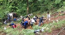 Bus Ketty Tujuan Toraja - Kendari Masuk ke Jurang di Battang Palopo, 3 Orang Meninggal Dunia 