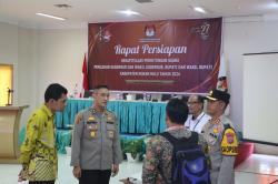 OMP, Monitoring Kegiatan Rapat Pleno KPU Rohul Oleh Pamatwil Dan Kapolres