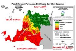 Prediksi BMKG, Sejumlah Wilayah di Banten Bakal Diguyur Hujan Lebat dan Banjir Rob