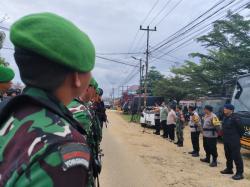 Polres dan Kodim 0302 Berhasil Amankan Pleno Pilkada Serentak di Kantor KPU Inhu