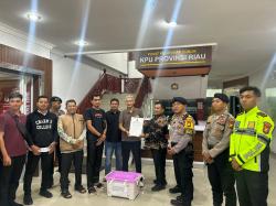 Logistik Pilkada Rohul Untuk Pemilihan Gubernur dan Wakil Gubernur Riau 2024 Telah di KPU Provinsi