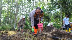 Ini Cara Polresta Malang Kota bersama Dispangtan Hidupkan Lahan Tidur di Kota Malang