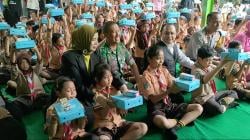 Ratusan Murid SD Kota Madiun Usai Uji Coba Makan Bergizi Gratis: Terima Kasih Pak Presiden