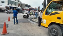 Sambut Nataru, Pemprov Jateng Perbaiki Kerusakan Jalan di Kartasura