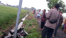 Pemotor di Mojolaban Tewas Nyungsep di Selokan Sawah, Diduga Laka Tunggal