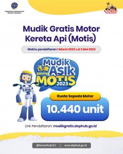 Mudik Motor Gratis (Motis) KAI Nataru 2024/2025: Syarat, Jadwal, dan Cara Daftar