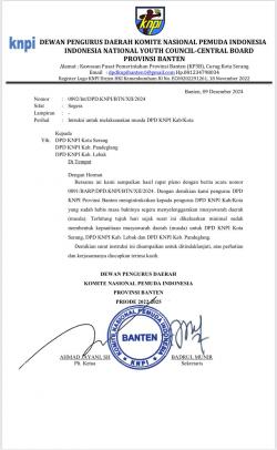 KNPI Banten Pastikan Regenerasi Kepemimpinan Lewat Musda di Tiga Daerah