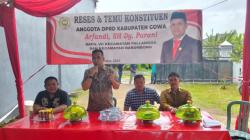 Reses Anggota DPRD Gowa, Arfandi Dg Parani Dengar Permasalahan Warga