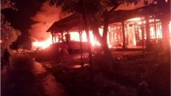 Gudang Kain Perca dan 3 rumah Warga Ludes Terbakar