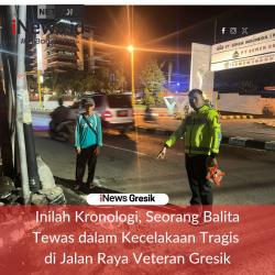 Inilah Kronologi, Seorang Balita Tewas dalam Kecelakaan Tragis di Jalan Raya Veteran Gresik