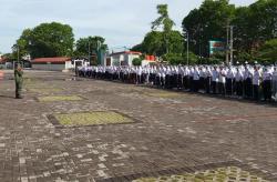 Ketika Pelajar SMKN 1 Demak Ditempa Prajurit TNI dengan Disiplin dan Nasionalisme 