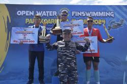 Kali Kedua, Lantamal X Gelar Open Water Finswimming Pangkoarmada III Cup 2024 di Jayapura