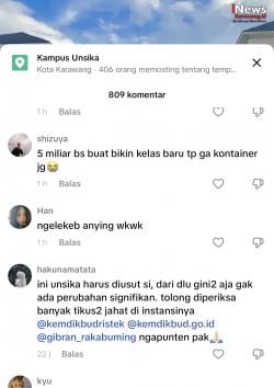 Jelang Penerimaan Mahasiswa Baru, Kampus Unsika Tuai Sorotan Tajam Netizen Sosial Media