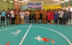 Kadisporaparekraf Papua Barat Daya Resmi Buka Kejuaraan Futsal SMP se-Papua Barat Daya