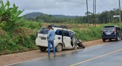 Kecelakaan Beruntun, Penumpang Travel Panik Takut Mobil Meledak