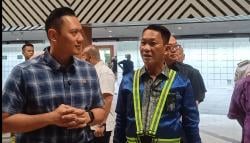 AHY Kunjungan Kerja di Bandara Juanda, Pantau Kesiapan Libur Nataru