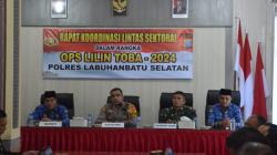 Polres Labusel Gelar Rakor Lintas Sektoral Kesiapan Ops Lilin Toba 2024