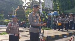 Polres Cilegon Melakukan Apel Jelang Nataru