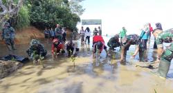 Peringati Hari Juang TNI AD ke-79, Kodim 0423 Bengkulu Utara Tanam 1000 Pohon Mangrove