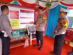 Wakapolres Pelabuhan Belawan Tinjau Kesiapan Pos Pam Ops Lilin Toba 2024