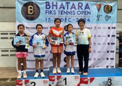 Pasangan Alexa dan Abigail Sabet Juara Ganda Putri Bhatara Fiks Tennis Open 2024