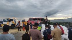 Laka Bus Pelajar di KM 77 Tol Lawang, Jumlah Penumpang Bus 48, 4 Meninggal Awak Bus dan Pendamping