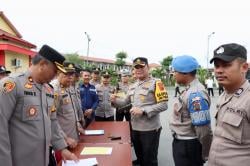 Kapolres Pelabuhan Belawan Pemeriksaan Senjata Api