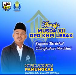 Eks Ketua Umum IMC Galih Januar Pamungkas Calonkan Diri Ketua Umum DPD KNPI Lebak