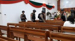 Jelang Malam Misa Natal 2024, Polres Garut Sterilisasi Gereja