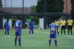 Laga Bandung United vs EBOD Jaya Cimahi Mengheningkan Cipta untuk Hormati Rafi Ghani