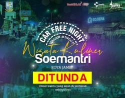 Pemkot Jambi Tunda Car Free Night di Kawasan Soemantri