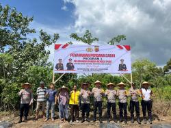 Polres Aceh Barat Tanam Cabai, Dukung Asta Cita Presiden