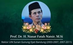 Berita Duka, Prof Nanat Fatah Natsir Mantan Rektor UIN SGD Periode 2003-2007 dan 2007-2011 Meninggal