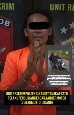 Polisi Serang Tangkap Pelaku Curanmor, Rekannya Masih Buron